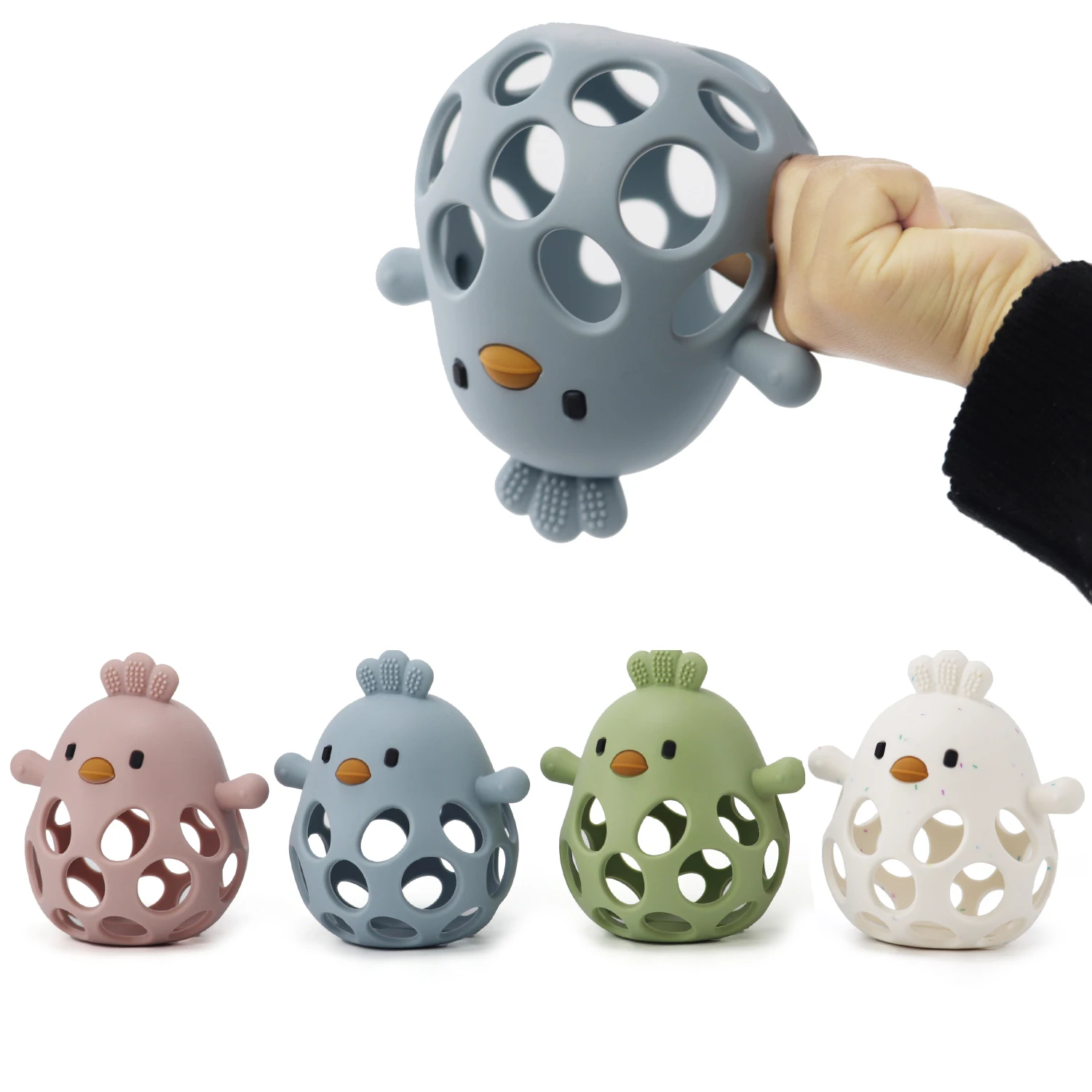 Easy twist open mold free toddler baby bathtub bathing Silicone Bath Toys for kids Water Pool Toy Dishwasher Safe