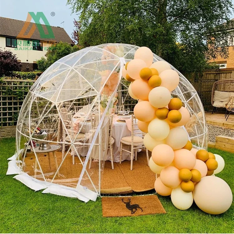 Hot sale ready to ship luxury transparent garden igloo dome tent