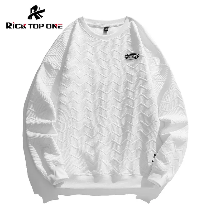 2022 American Mens Sweatshirt Blank Loose Oversize Sweatshirts Dropped Shoulder Pullover Sweatshirt