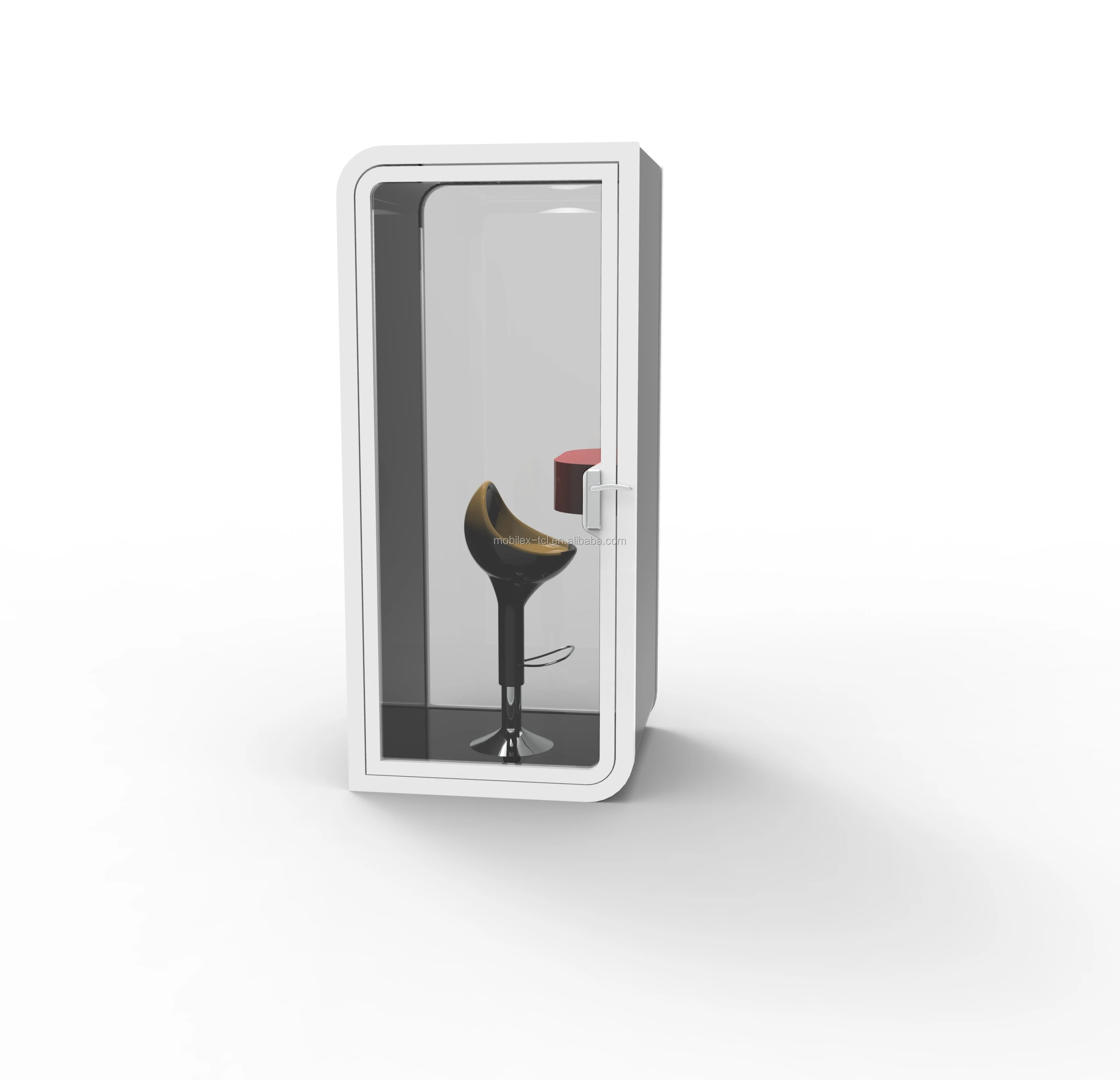 Soundproof workplace phone booth