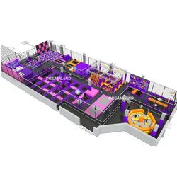 Certified China Manufacturer Kids Indoor Jumping Trampoline Park With Dodgeball In Adventure Park