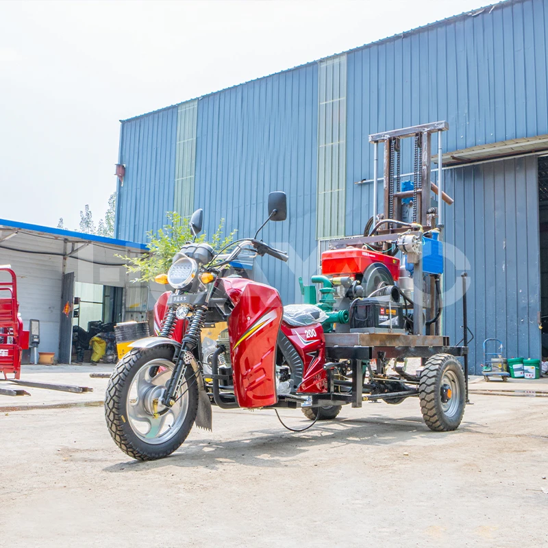 180 meter motorcycle modified gasoline water well drilling rig