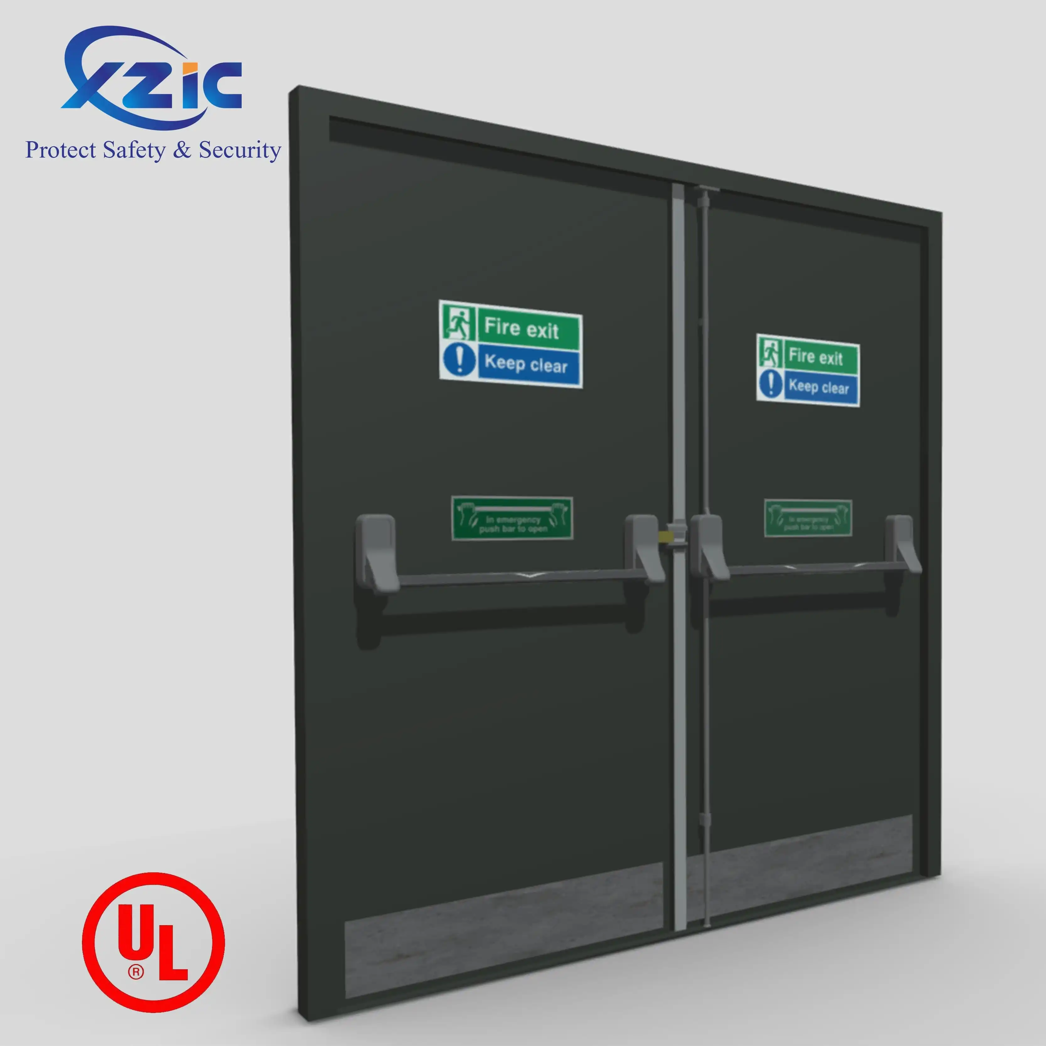 High Quality Low Price Factory Customized Steel Fire Door for Hotel and Hospital