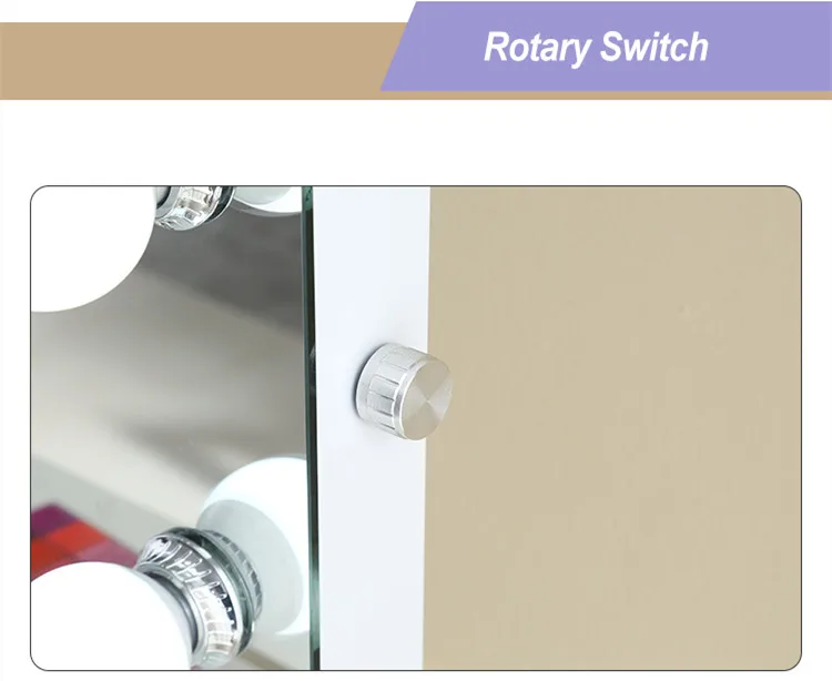 Роскошный Зеркальный туалетный столик Illumir Hollywood с подсветкой, напольные зеркала для туалетного столика