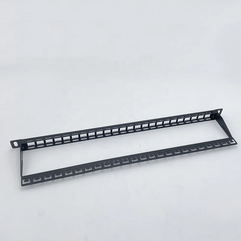 0.5U High Density blank Patch Panel 24 ports for UTP keystone jacks