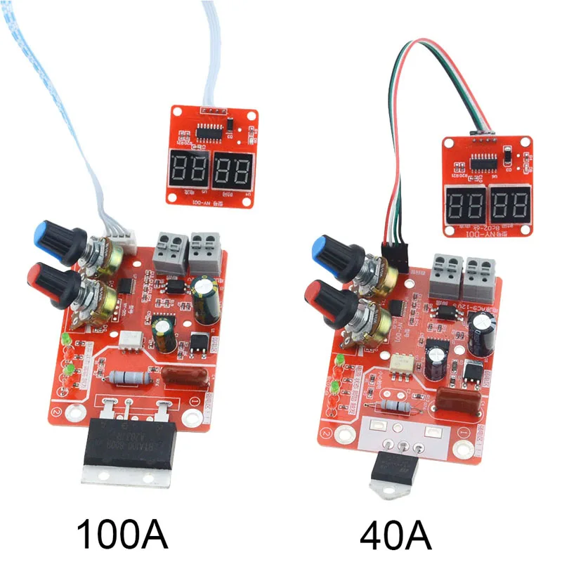 40A 100A Digital Display Spot Welding Time and Current controller panel timing Spot Welders NY-D01