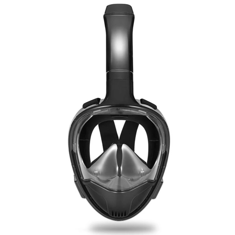 
 Маска для подводного плавания на все лицо-Технология Анти-туман и анти-утечка, обзор на море, панорамный плавание на 180 градусов для взрослых и молодежи  