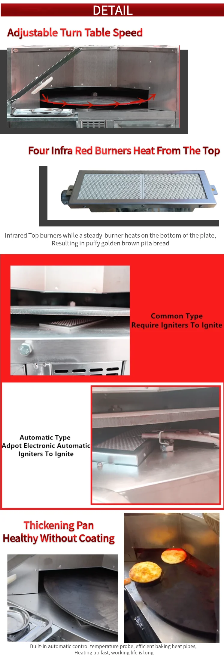 automatic oven for bakery bread and roti maker,stainless steel tandoori tandoor clay oven roti maker