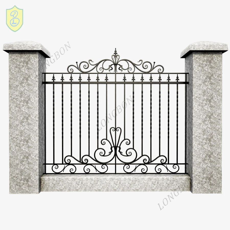Good Quality Wrought Iron Fence Gate Grill Metal Fence Design