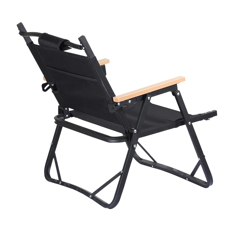 Custom Collapsible Foldable Lightweight Beach Portable Aluminum Adjustable Outdoor Camping Low Chair
