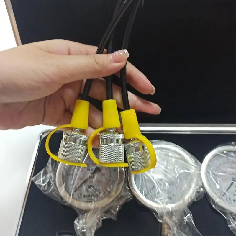 4 Gauge Hydraulic Pressure Measurement kit Diagnostic Tool Excavator Hydraulic Pressure Gauge Set