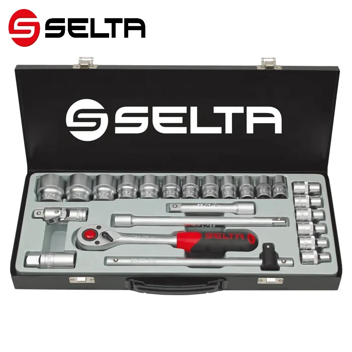 SELTA Новое поступление 24 шт. набор гнезд ручных инструментов ящик для