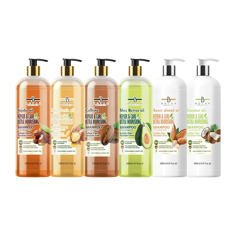 Private Label custom Sweet Almond Oil Shampoo Long Lasting Fragrance Moisturizing Shampoo