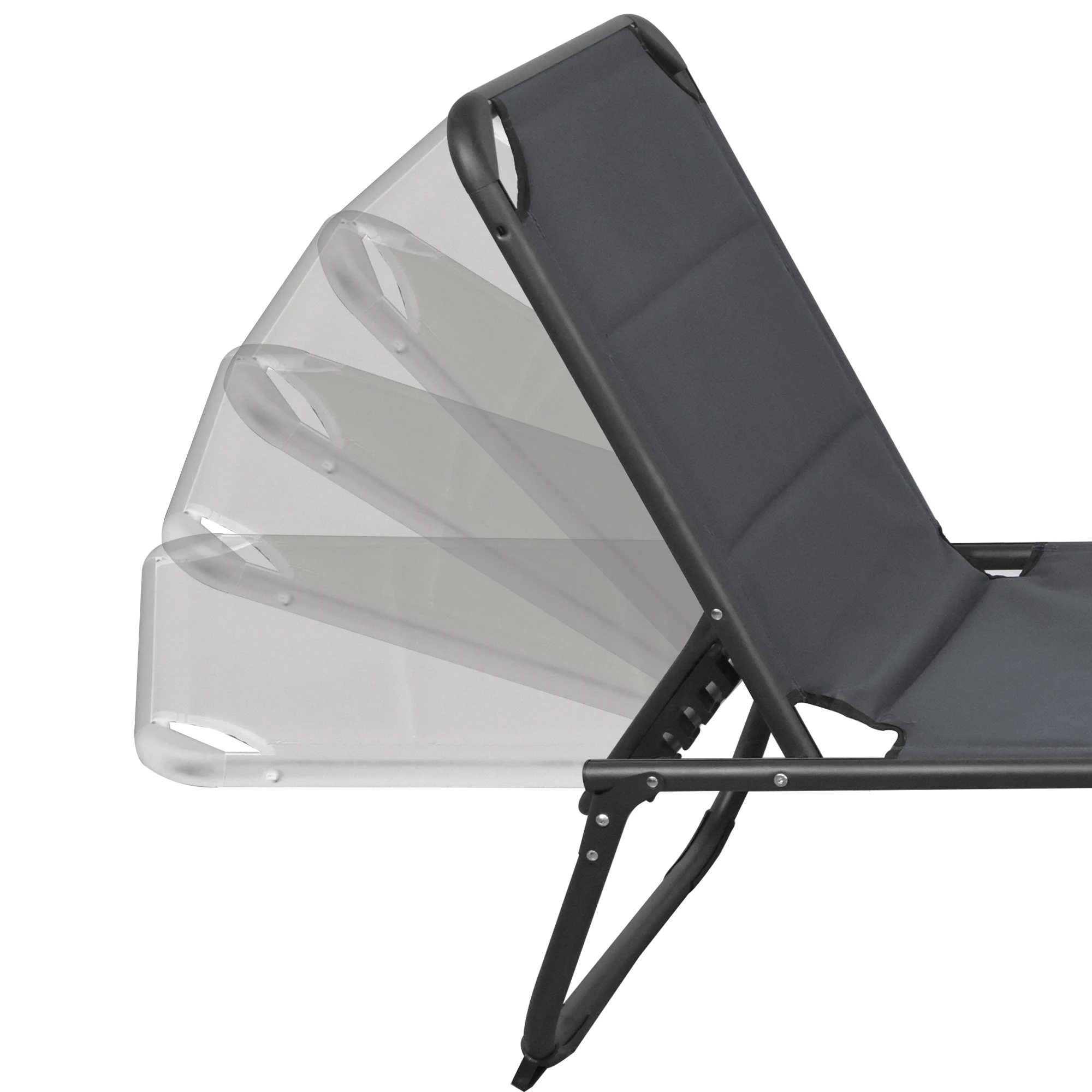 Adjustable Caravan Beach Pool Portable Foldable Outdoor Garden Camping Recliner Chair Bed for Sale