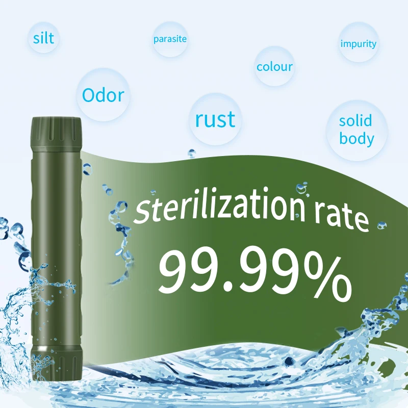Filterwell Water Filtration Straw Personal Mini Camping Hiking Outdoor Portable Life Water Filter Straw