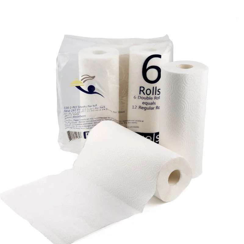 Household White Wood Pulp Paper Towels Cleaning Kitchen Tissue Hand Papers Towel