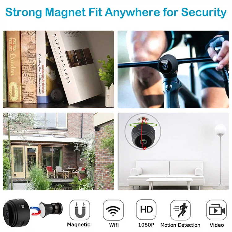 HD Smart Life Mini Wifi Cameras With A9 Surveillance Magnetic Home Security 360 1080P Night Vision Video Micro Cctv Camera A9