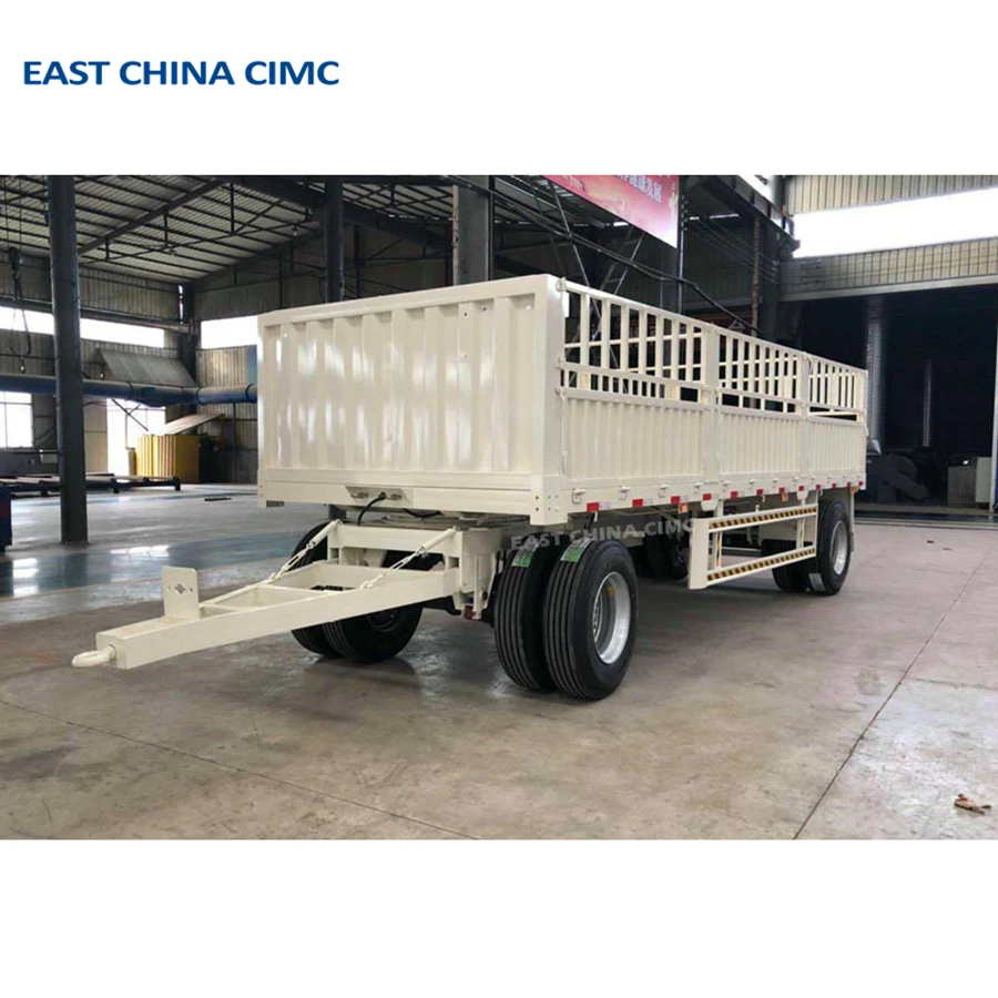 Factory Price Farm Dolly Trailer 2 Axles Fence Draw bar Trailer For Sale