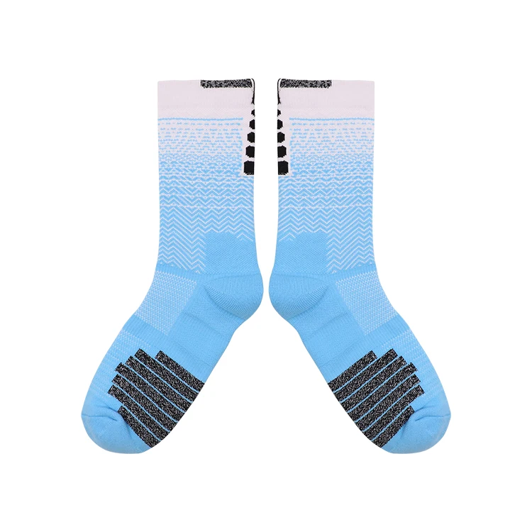 Design Your Own Logo Crew Men Women Selet Terry Performance Nylon Marathon Elite Men Running Sport Basketball Socks