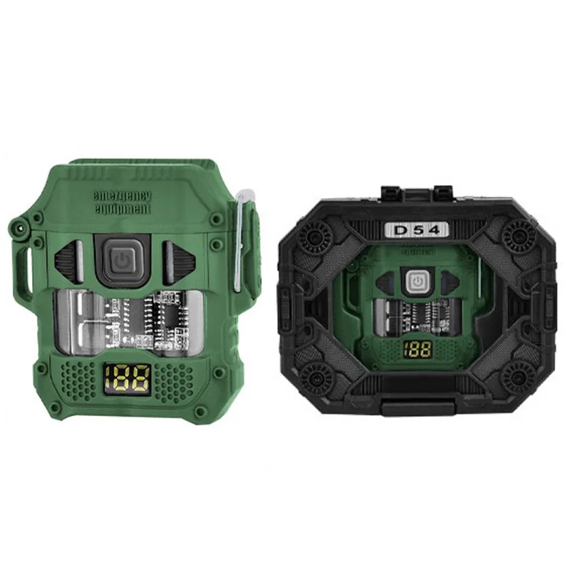 Waterproof Flameless Electric Lighter Dual ARC Plasma Beam Lighter USB Rechargeable Windproof Mini LED Working Flash Light