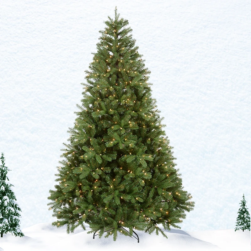 Decorated 20ft 30ft Giant Outdoor Lighting Christmas Tree With Decorations