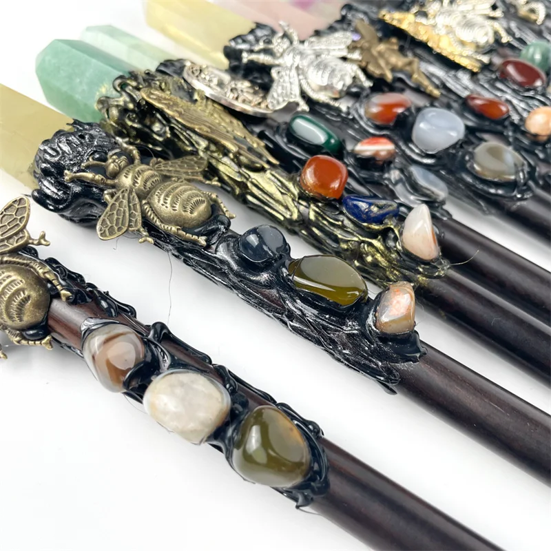 Wholesale  Natural Crystals Healing Stones Crystal magic wand  For gift