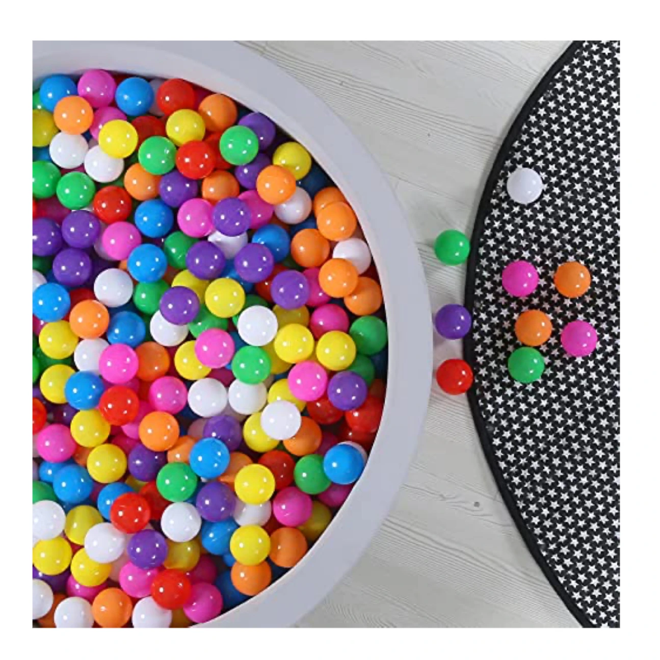 Toy Ball Pit Balls 3 Inch Commercial Plastic Elastic Pelotas De Juguete Pelota De Plastico