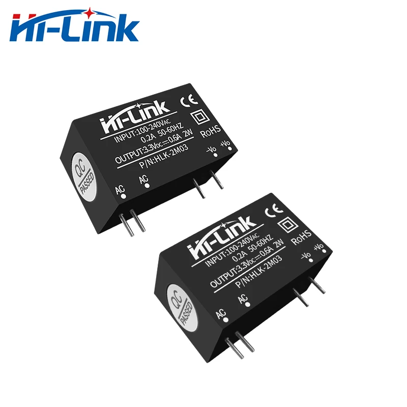 110V 220V постоянного тока до 2W 3,3 V 600mA выход AC-DC Ультра маленький мини-блок питания Hi-Link производитель