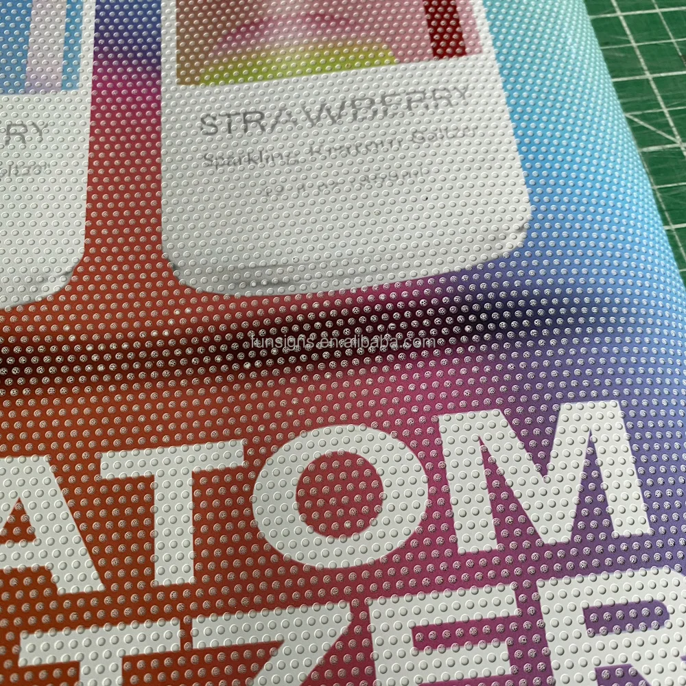 Removable One Way Vision Glass Sticker See Through Window Vinyl Sticker Shop Perforated Window Graphics