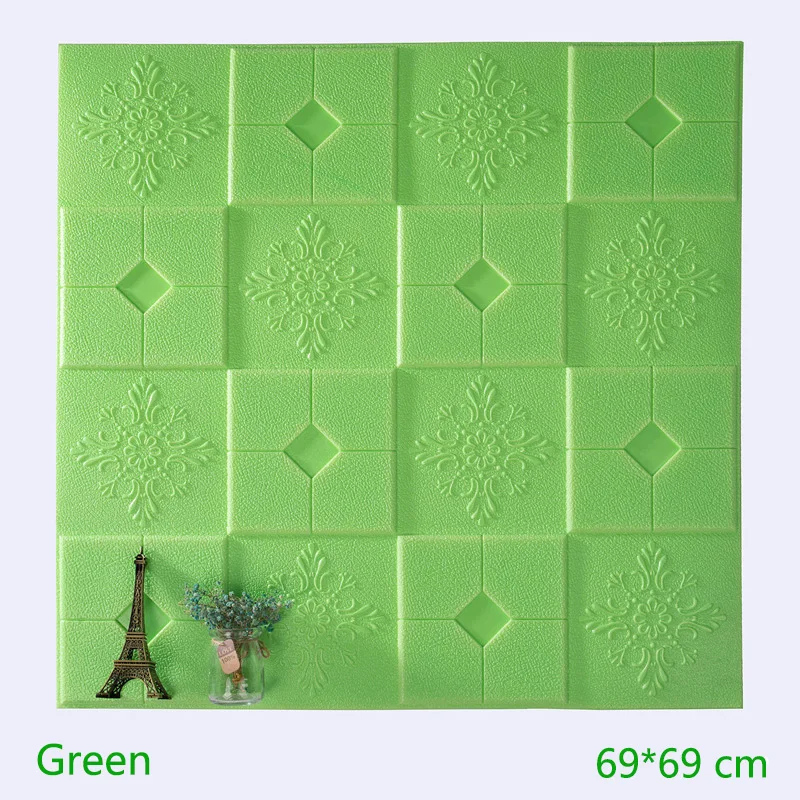 
Pure color easily install self adhesive 3d square design wall panel for interior wall decoration 