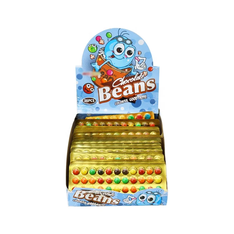 Chinese factories wholesale cheap and tasty big boxes of colorful chocolate chips