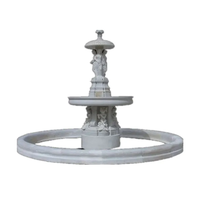 Cheap Sunny Marble Large Outdoor Water Fountains Water Marble Fountain with Marble Sculpture
