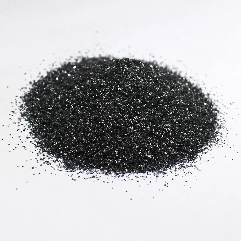 Waterproof black silicon carbide / carborundum / emery grit / grain / powder for blasting with best factory price