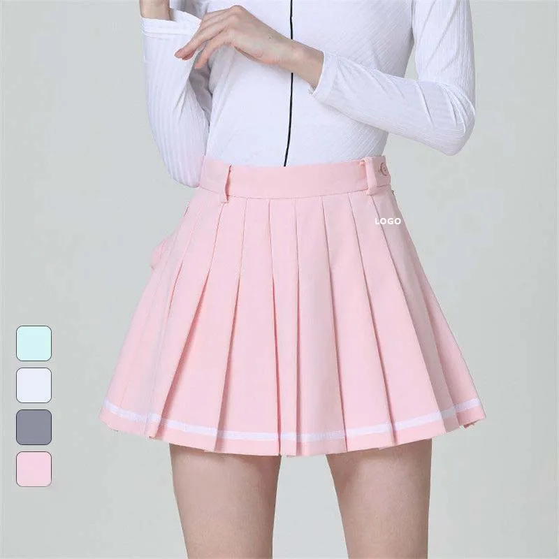 Custom Pockets Athletic Golf Skorts Skirts with Shorts Workout Running Sports Tennis Skirt for Women