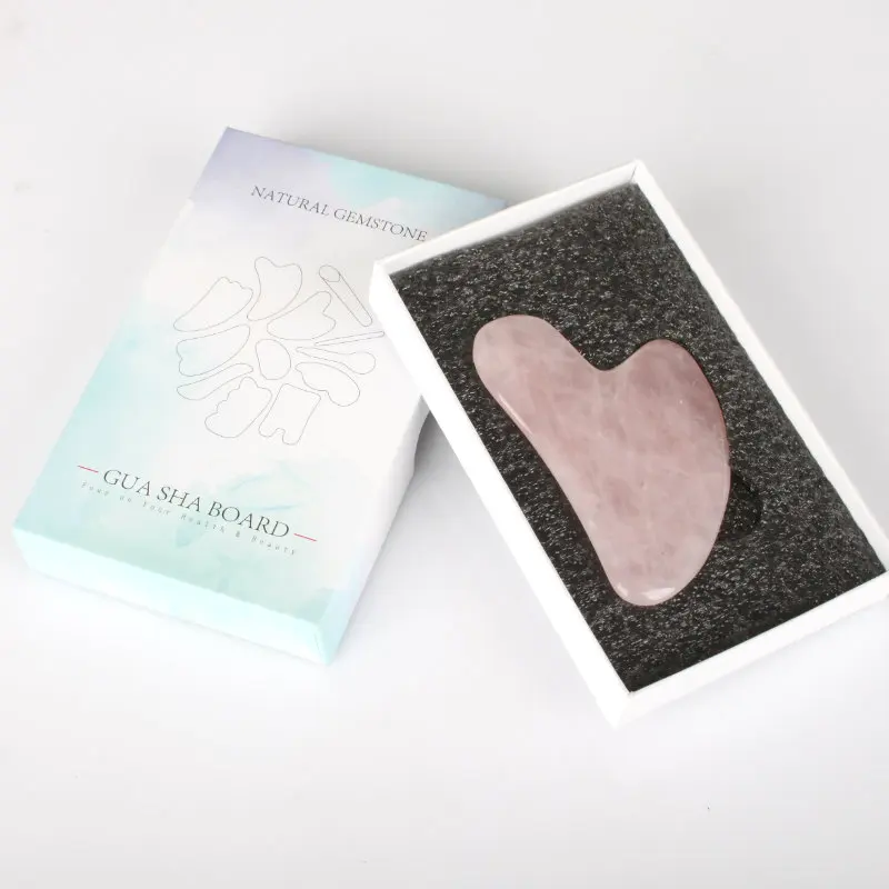 100% real natural black obsidian bian stone gua sha