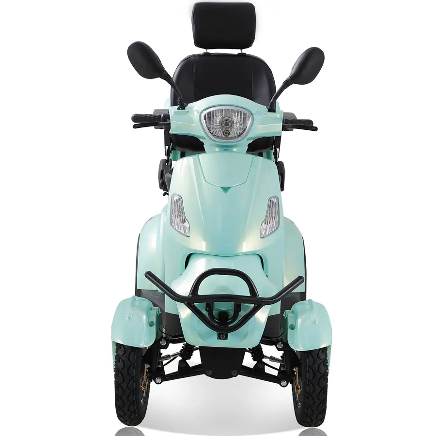 New color senior citizens 500W gear engine 4 wheel E-mobility scooter with USB