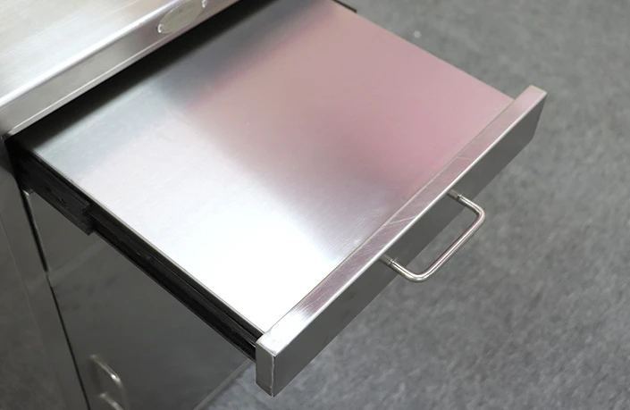 Hot selling high quality stainless steel bedside table medical patient storage cabinet for hospital clinic