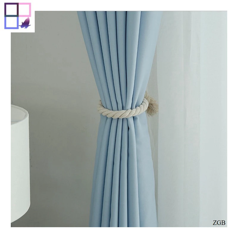 Factory wholesale blackout curtain fabric solid curtains for bed room window
