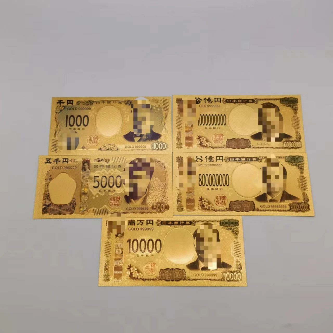 Пять тысяч японских разноцветных 5000 денег долларов Золотая фольга банкнота для коллекции