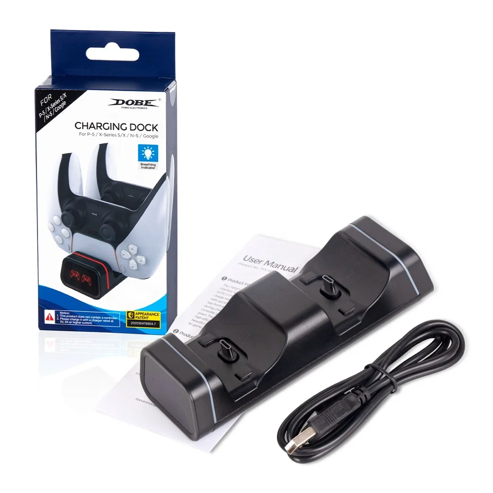 Док-станция DOBE TYX-0613 с подсветкой для PS5/XBOX