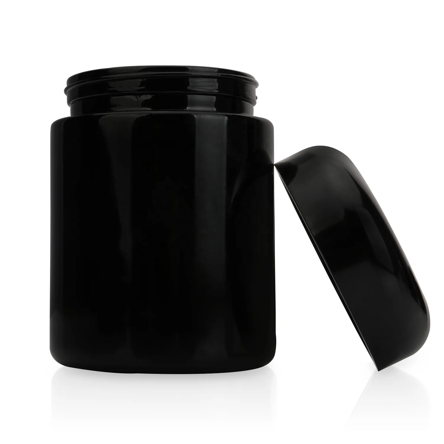 Airtight smell proof  Violet herb glass jar storage