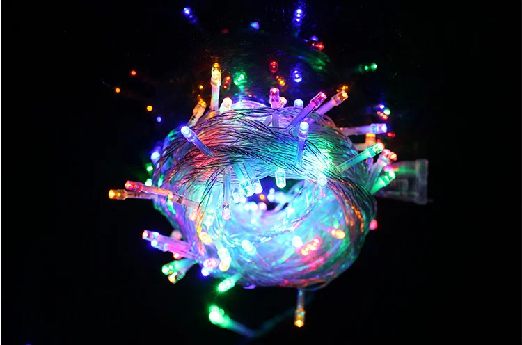 
Christmas party outdoor rice Diwali led PVC string light 100m battery powered home decor 