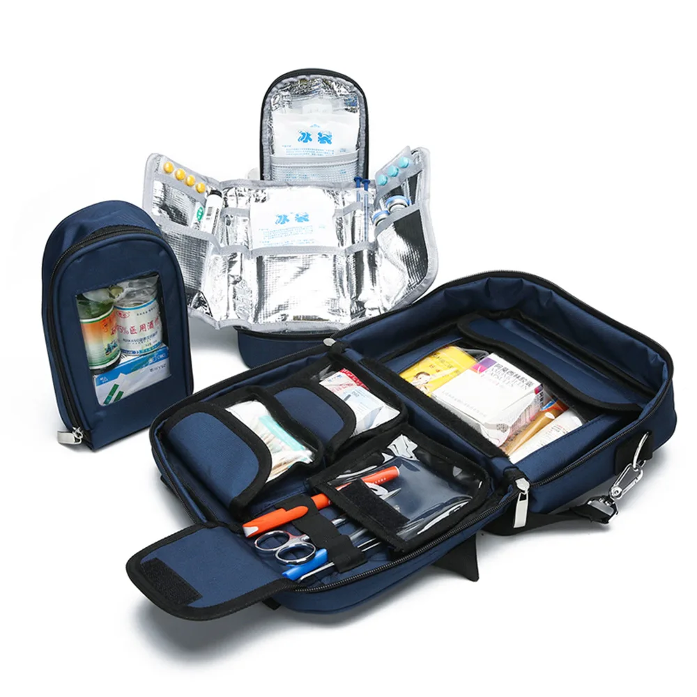 High Quality Emergency Medical Waterproof Oxford Bag Outdoor Car EMT Trauma Medical Emergency First Aid Cooler Bag