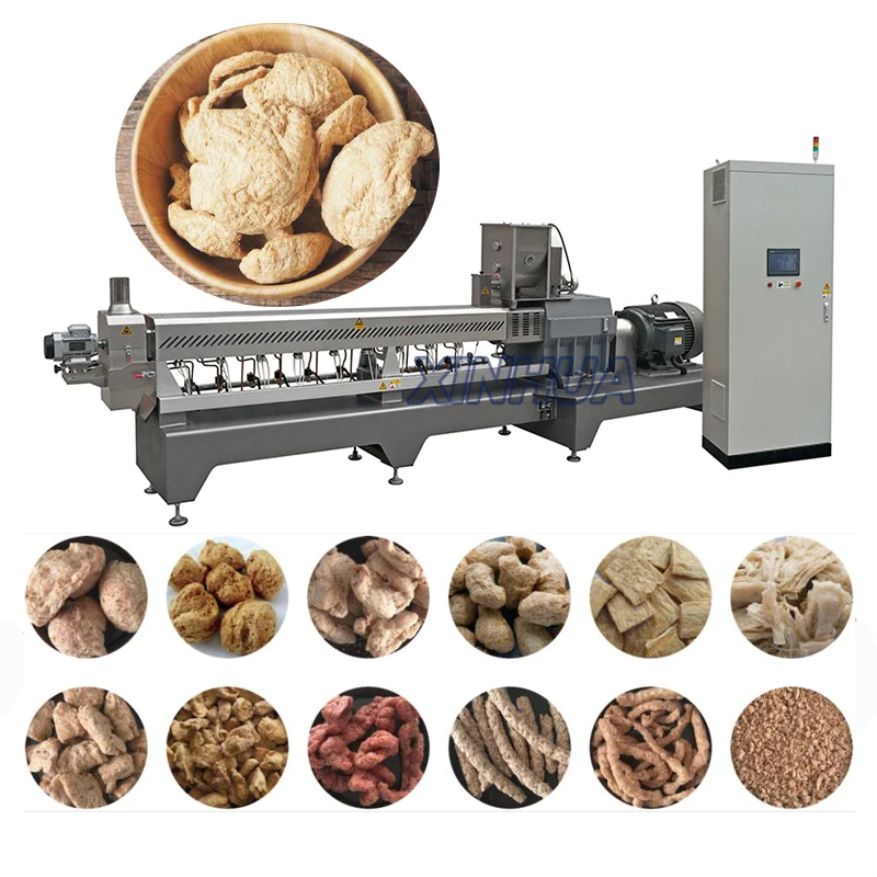 Tvp Tsp Soya Protein Durable Extruder Machinery Textured Soya Protein Processing Line