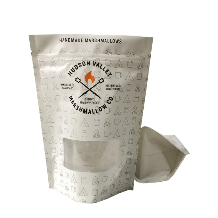 Custom transparent plastic hanging dog food dog treats package freezer dried food bags with frosted window ziplock