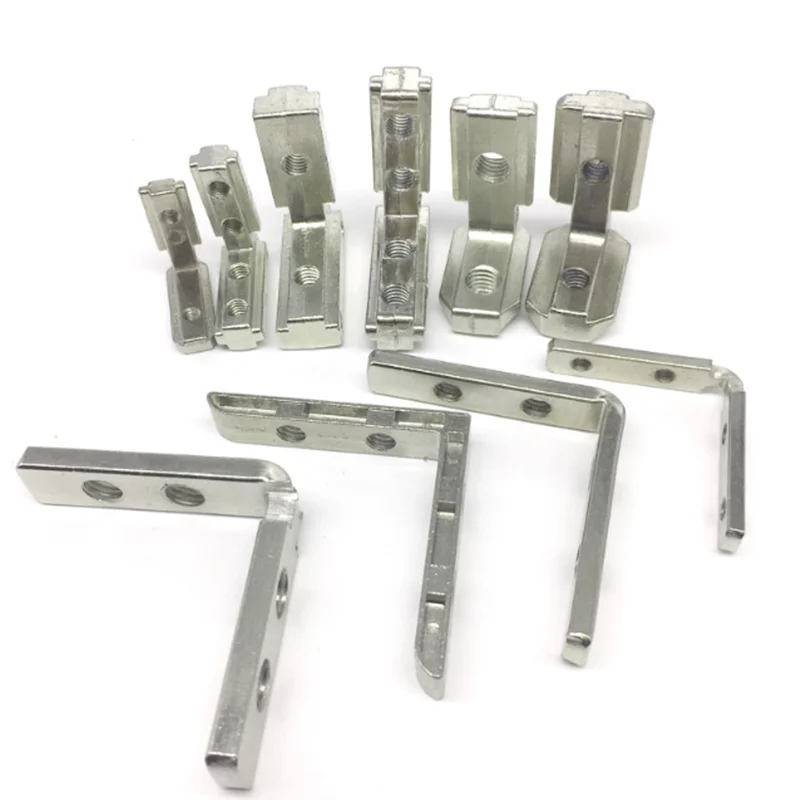 T Slot L-shape Interior Inside Corner Connector Joint Bracket For 4040