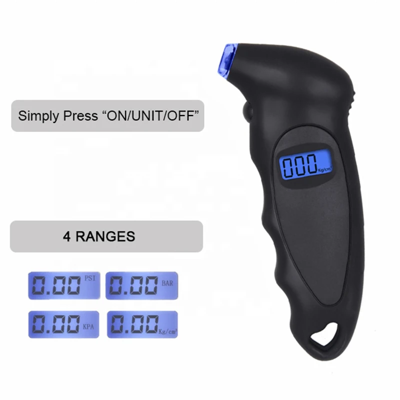 Portable Easy Use Tire Pressure Gauge With LCD Display Digital 0-150 PSI Car TPMS