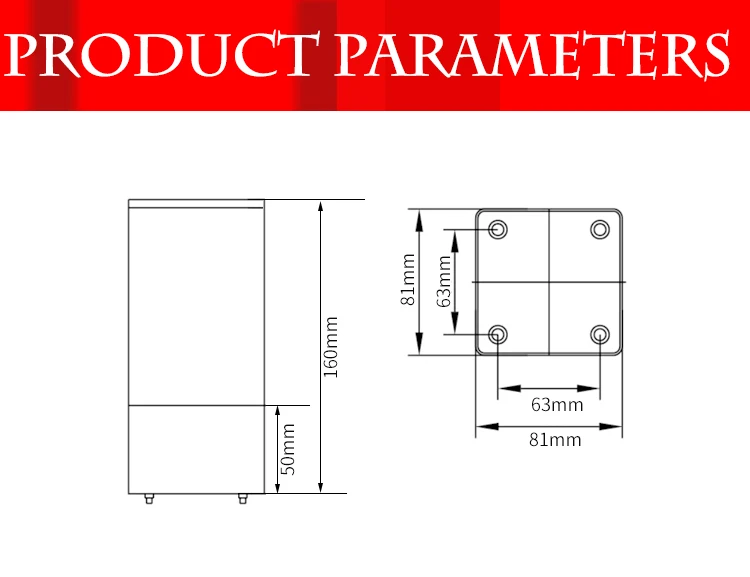 Square Mini  LED Lamp Bulb Rotating Audible and Visual Alarm Signal Warning Light Buzzer for Sale