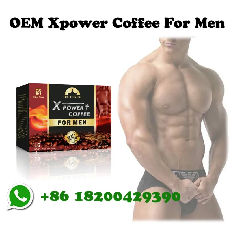 Customize Top Quality Effective Long Time Sex Xpower Coffee For Men Sexual