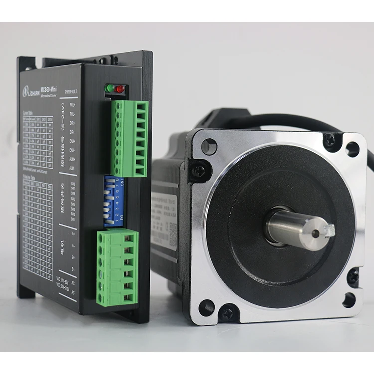 Lichuan motor stepper 12nm Nema 34 Digital open loop stepper motor driver kit MC860G+LC86HS150 for CNC Engraving Milling Machine